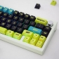 Cyberpunk Yellow 104+26 PBT Dye-subbed Doubleshot Backlit Keycaps Set for Mechanical Gaming Keyboard